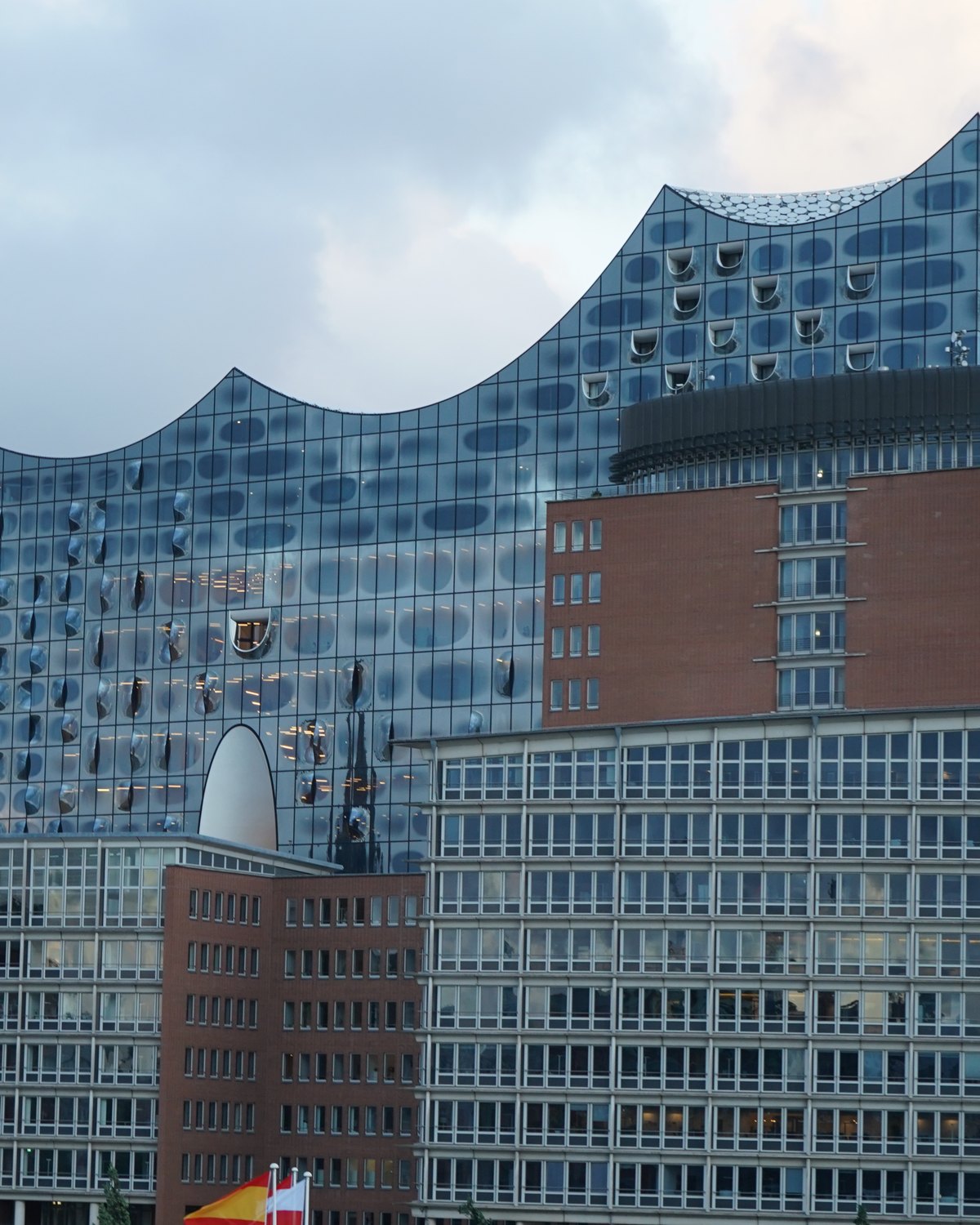 Die Elbphilharmonie in der Hamburger HafenCity